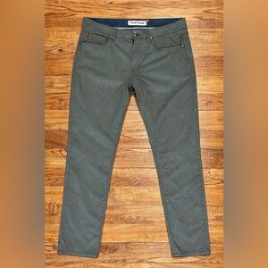 Tailor Vintage Olive Green Chino Stretch 34x30 Men’s pants slacks Slim Fit